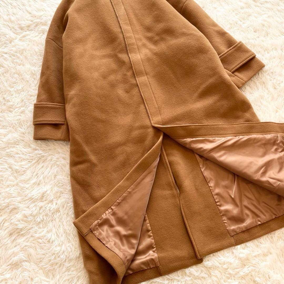 美品✨ emmi　エミ　リサイクルウールロングコート　キャメル