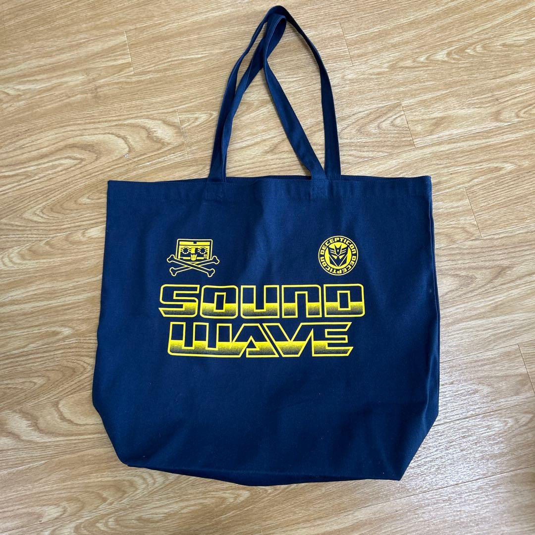 トートバッグ　サウンドウェーブ　トランスフォーマー　ネイビー