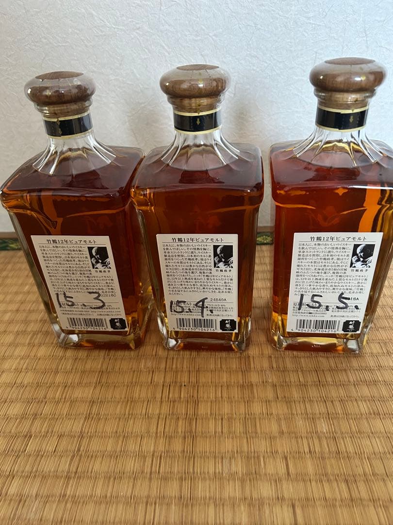 ニッカウイスキー 竹鶴 12年 660ml 3本