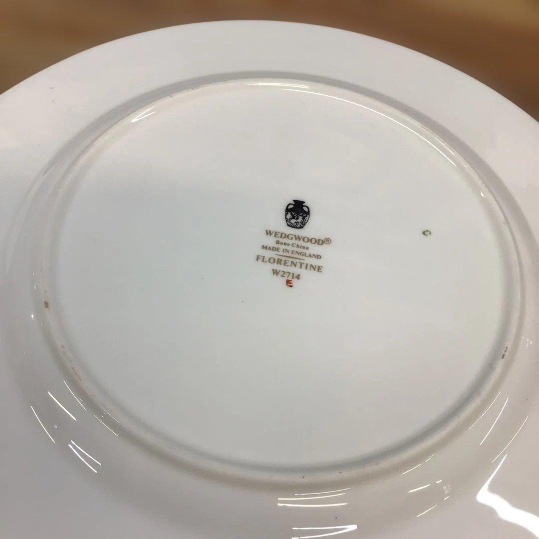 フロレンティーン ターコイズ オーバルプレート×1+22㎝プレート6枚セット