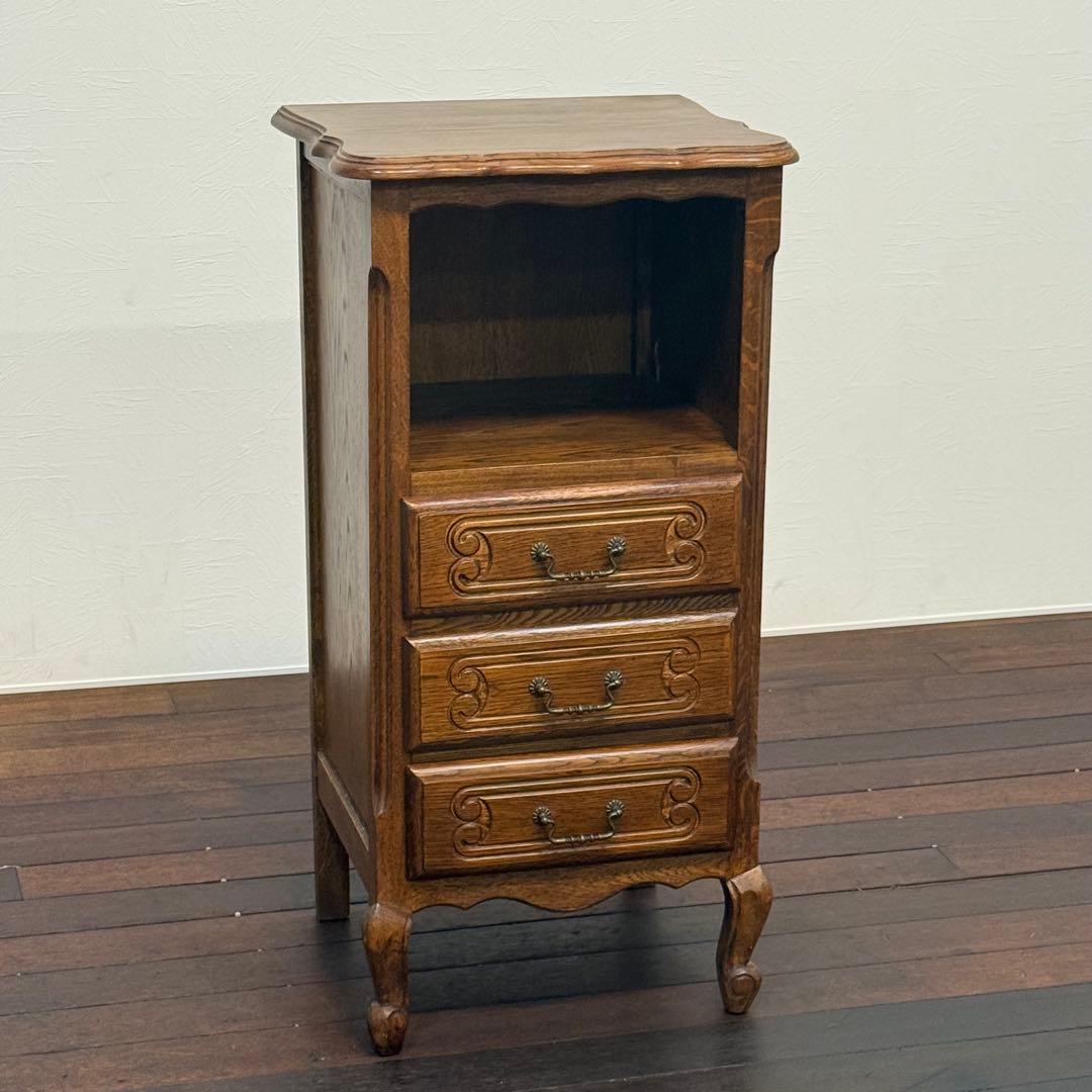 H19K47 ルーマニア製 電話台 猫脚