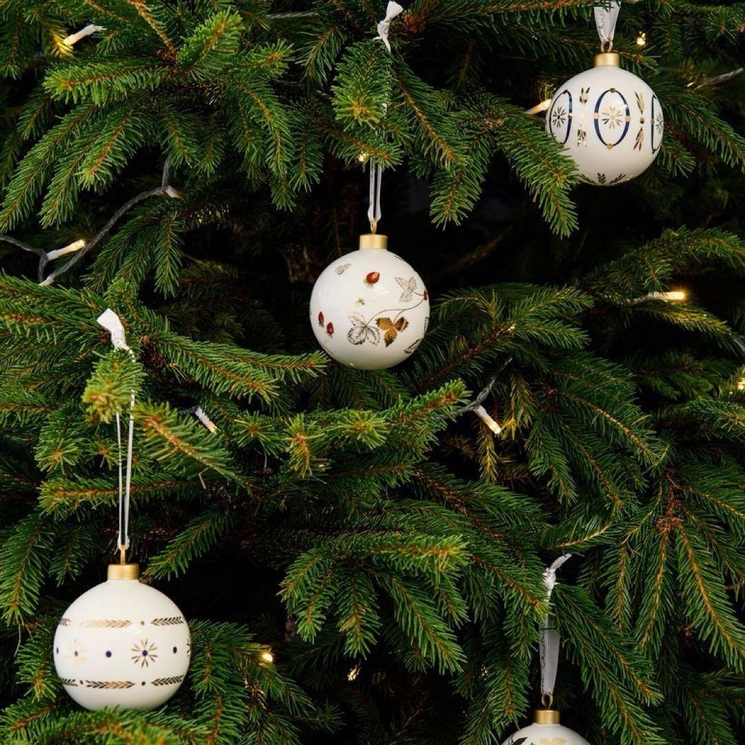 新品*ウェッジウッド ホリデイオーナメント ルネッサンス ゴールド 2個入