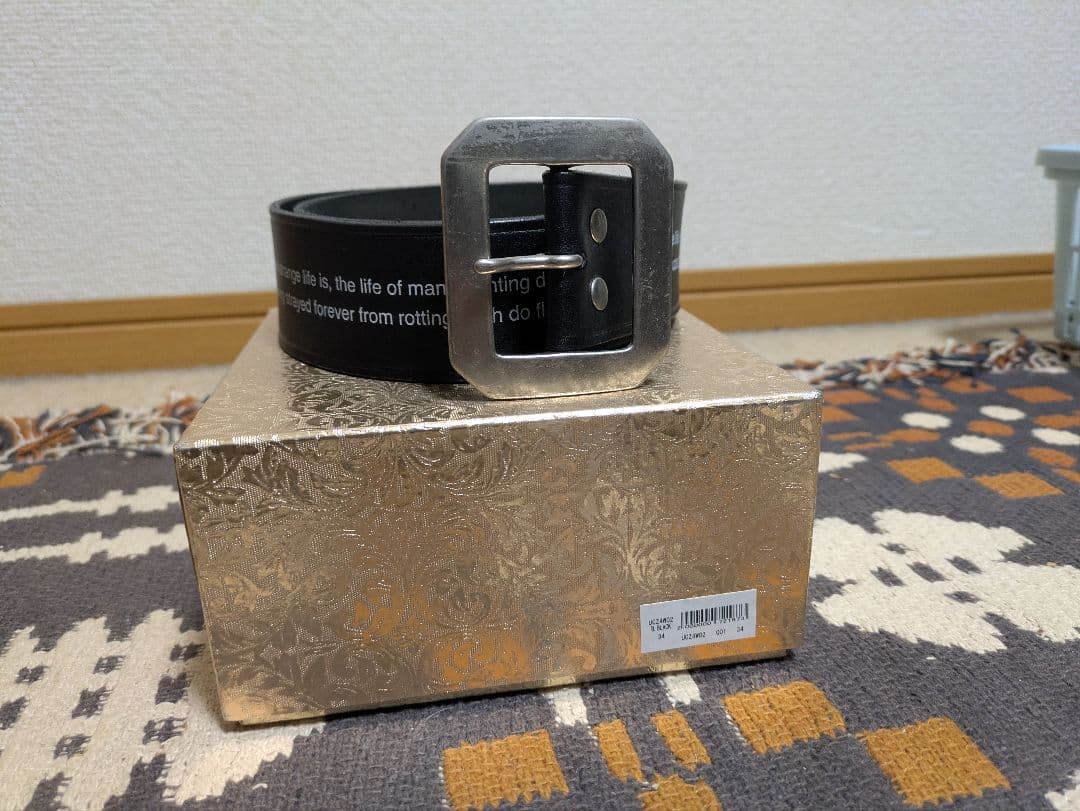 UNDERCOVER アンダーカバー 34 ベルト 黒 牛革 国産 名作