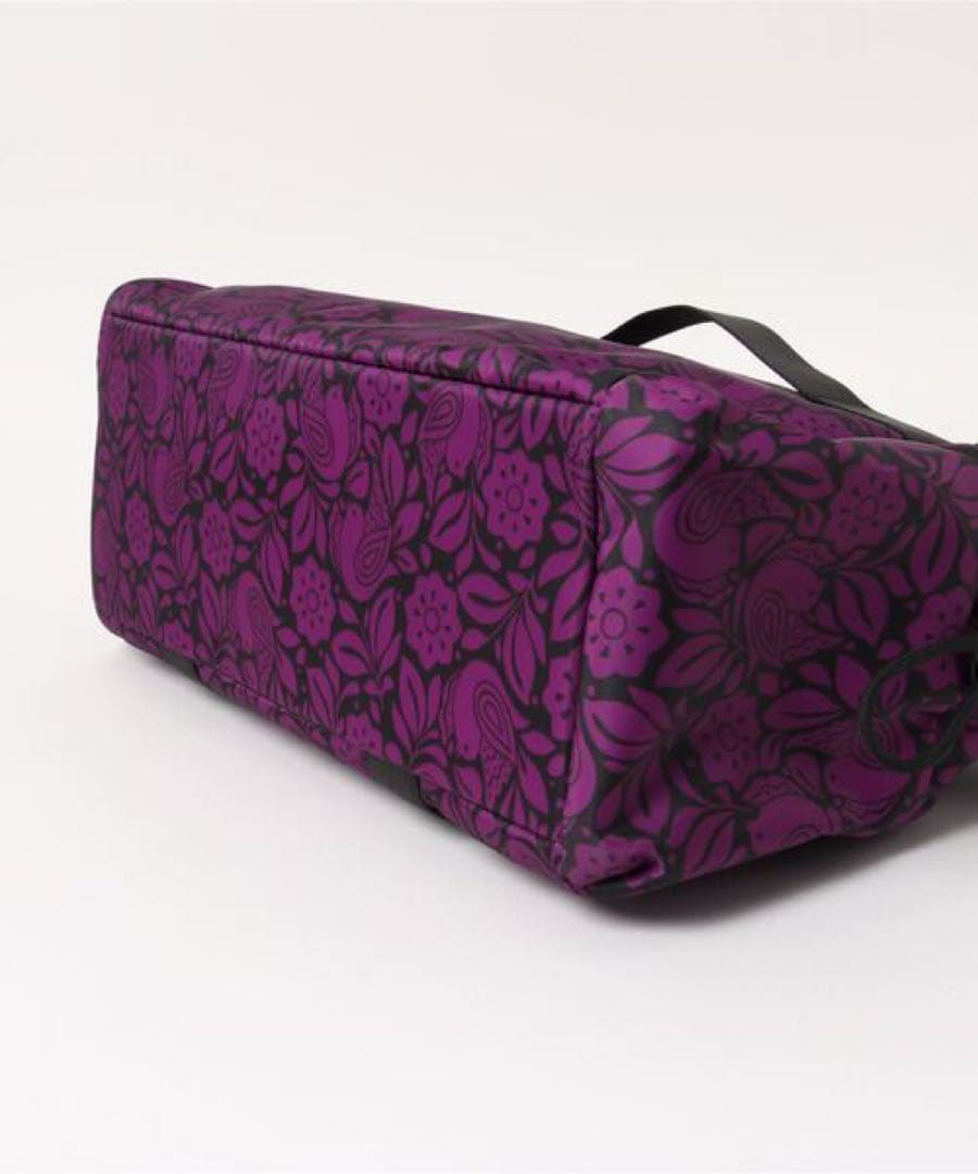 【新品未使用】アナスイ バッグ 2wayバッグ 紫 パープル 花柄ボストンバッグ