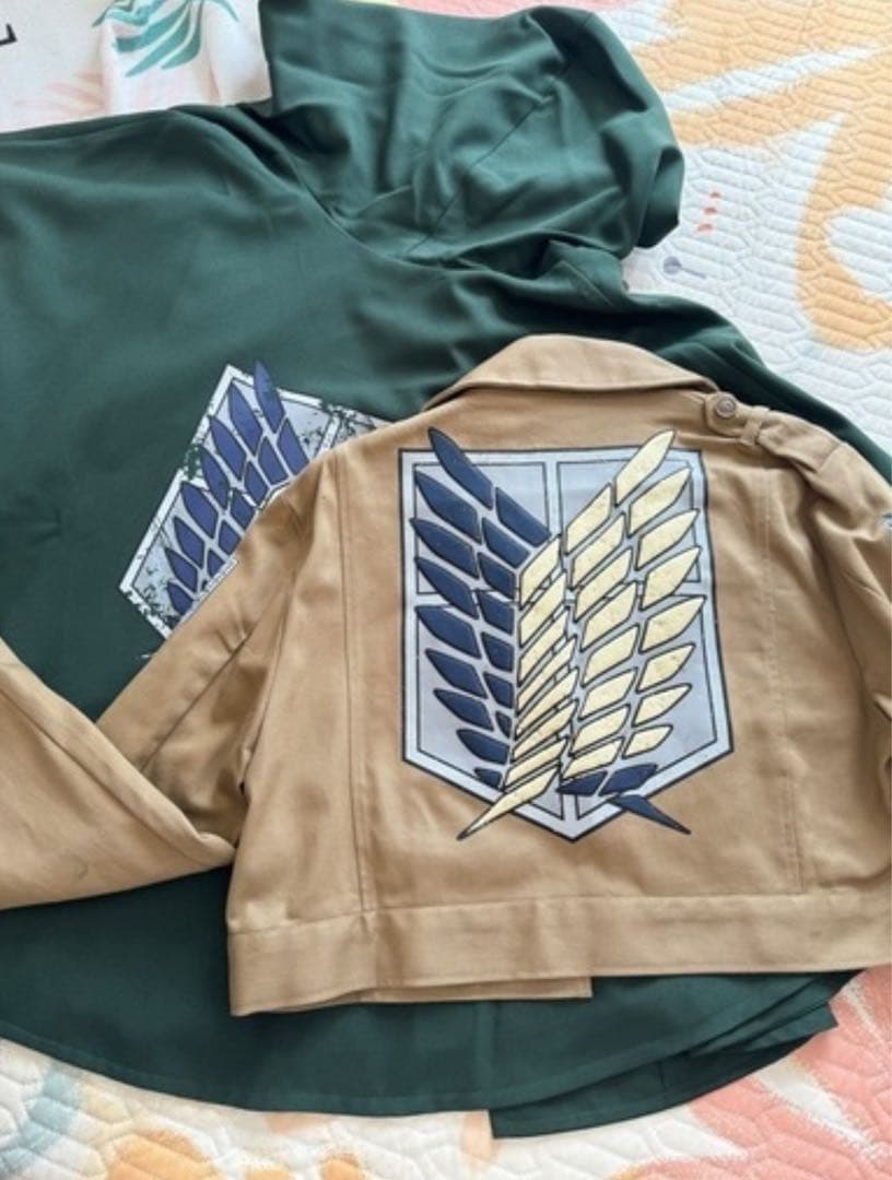 エンブレムプリント フード付きジャケット セット