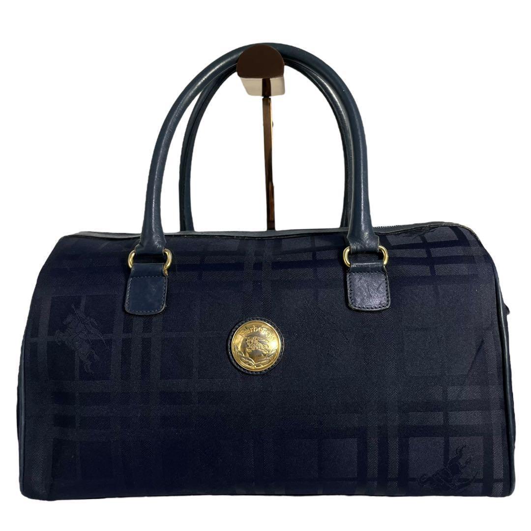 【希少】Burberry バーバリーボストンバッグ ノバチェック 220