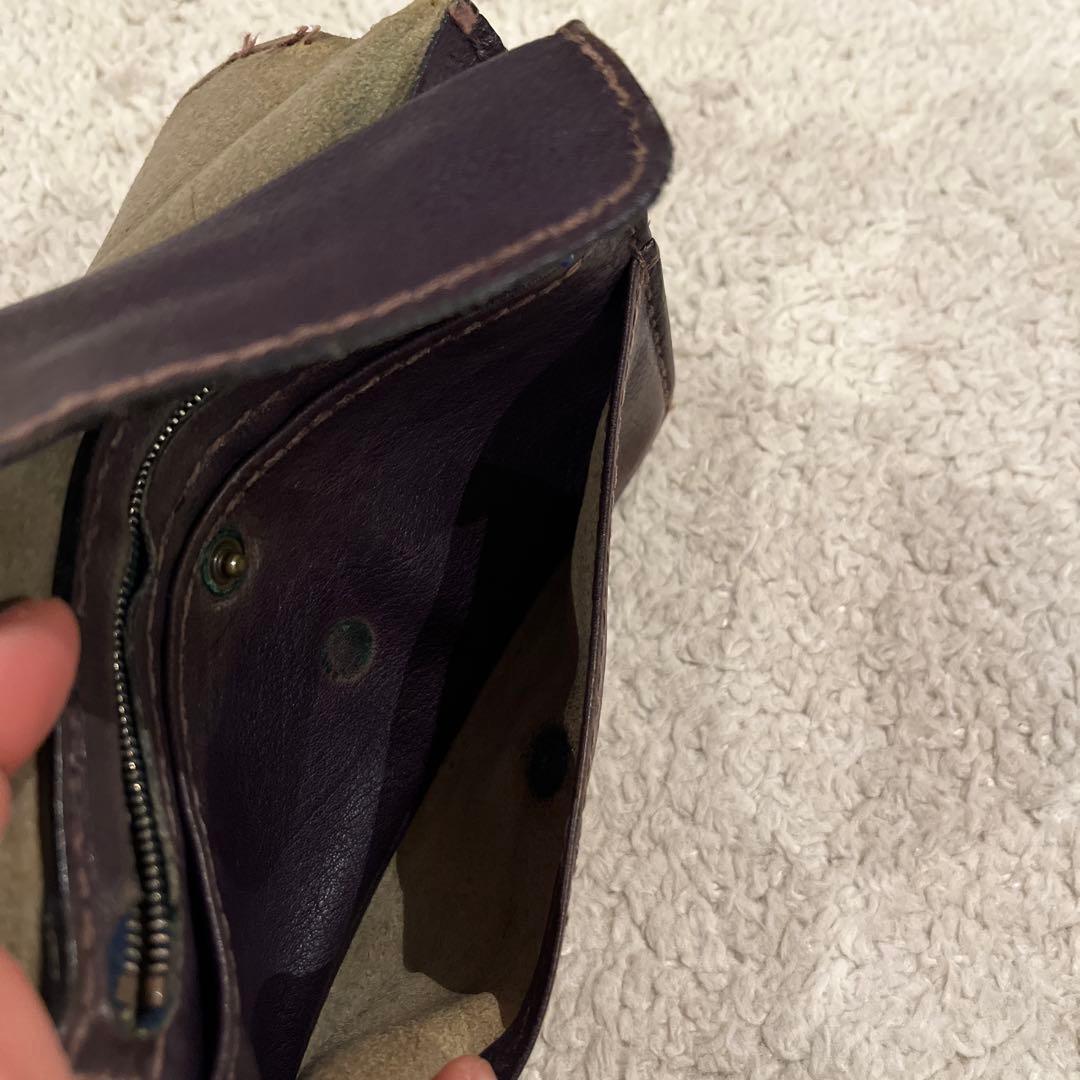 HENRY CUIR ダークブラウンレザー長財布