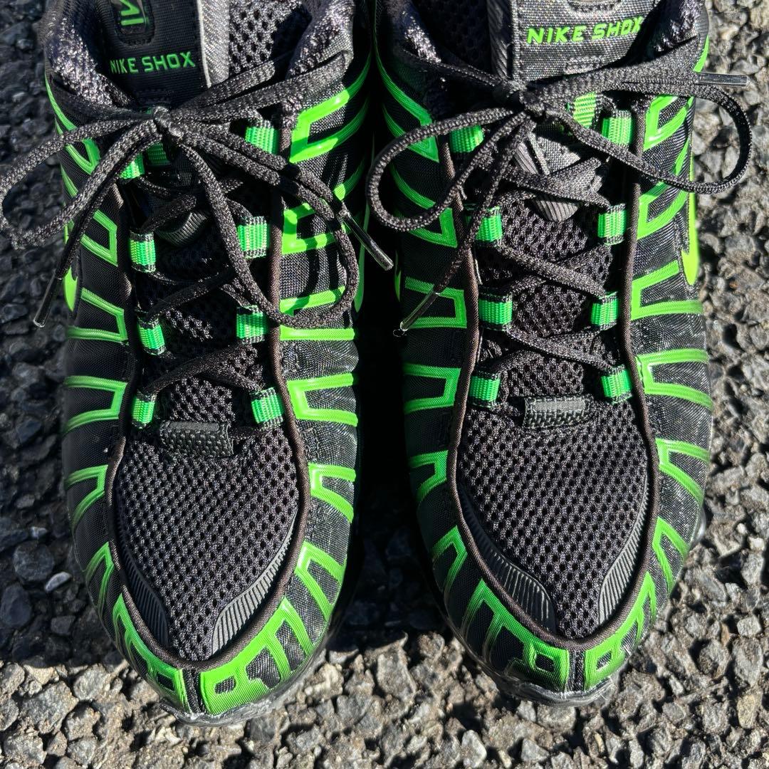 ナイキ ショックス TL ブラック　グリーン　美品 NIKE Shox TL