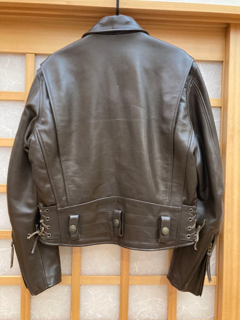 ハーレーダビッドソン　ホースハイド　シングルライダース　トラッカー　ファー付き