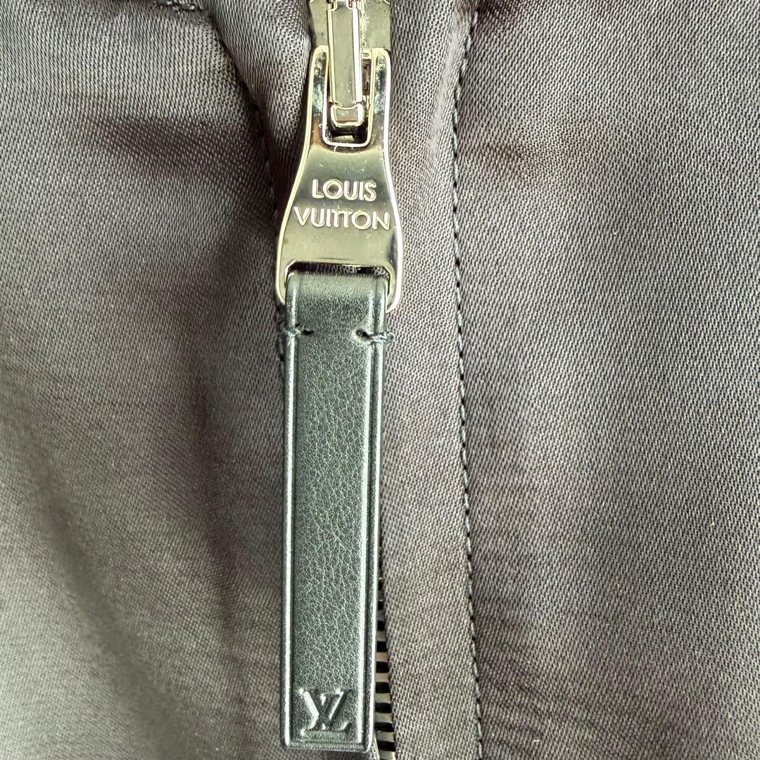 【美品✨】ルイヴィトン　スカジャン　エンブロイダリー　ジップアップ　黒　46