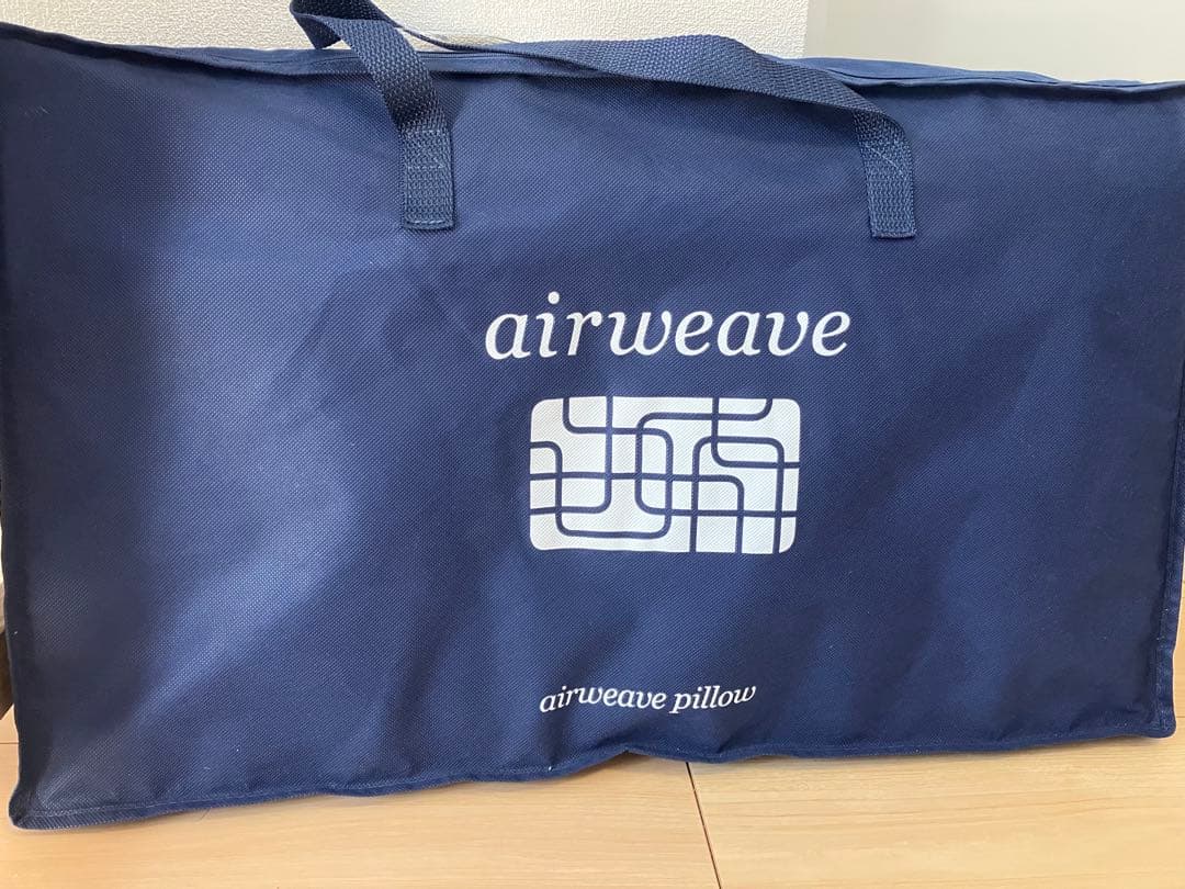 【美品】エアウィーヴ ピロー 最上位モデル S-LINEホワイト 収納バッグ付き