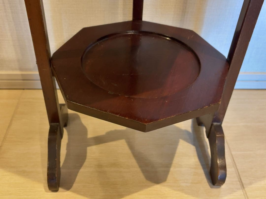 イギリス アンティーク 木製3段スタンド