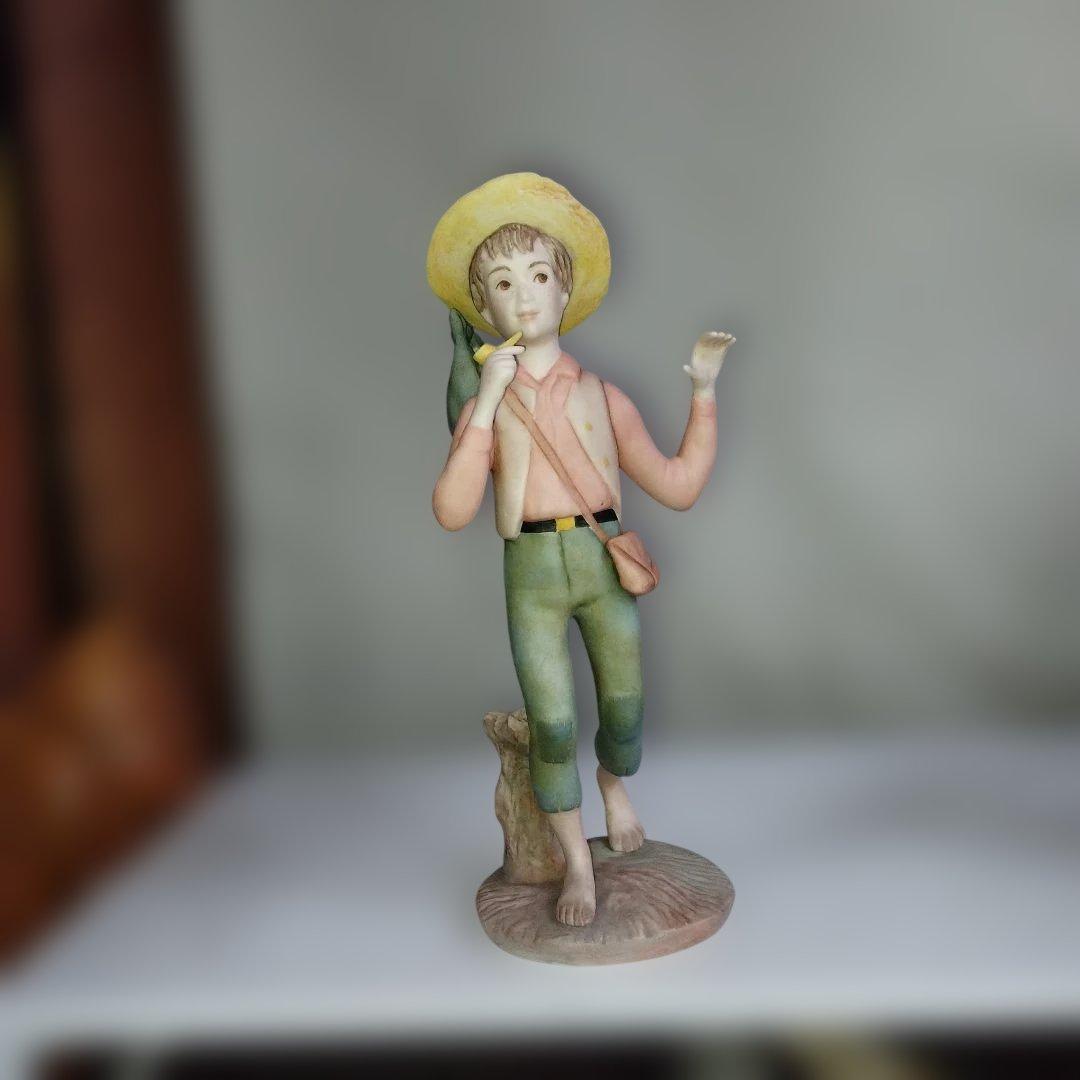 陶器製少年像 約25cm