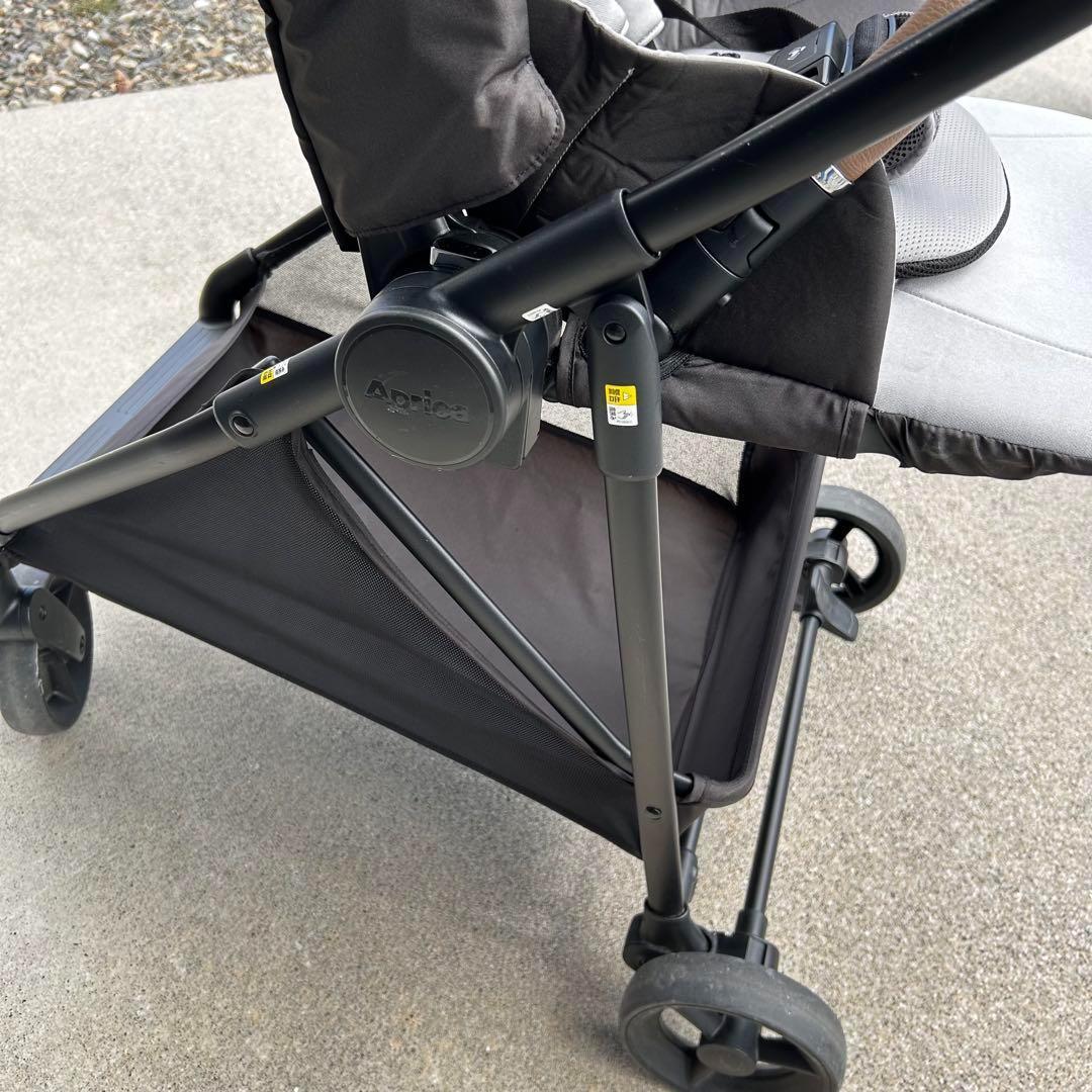 【説明書あり】アップリカ ルーチェ ベビーカー A型 グレー