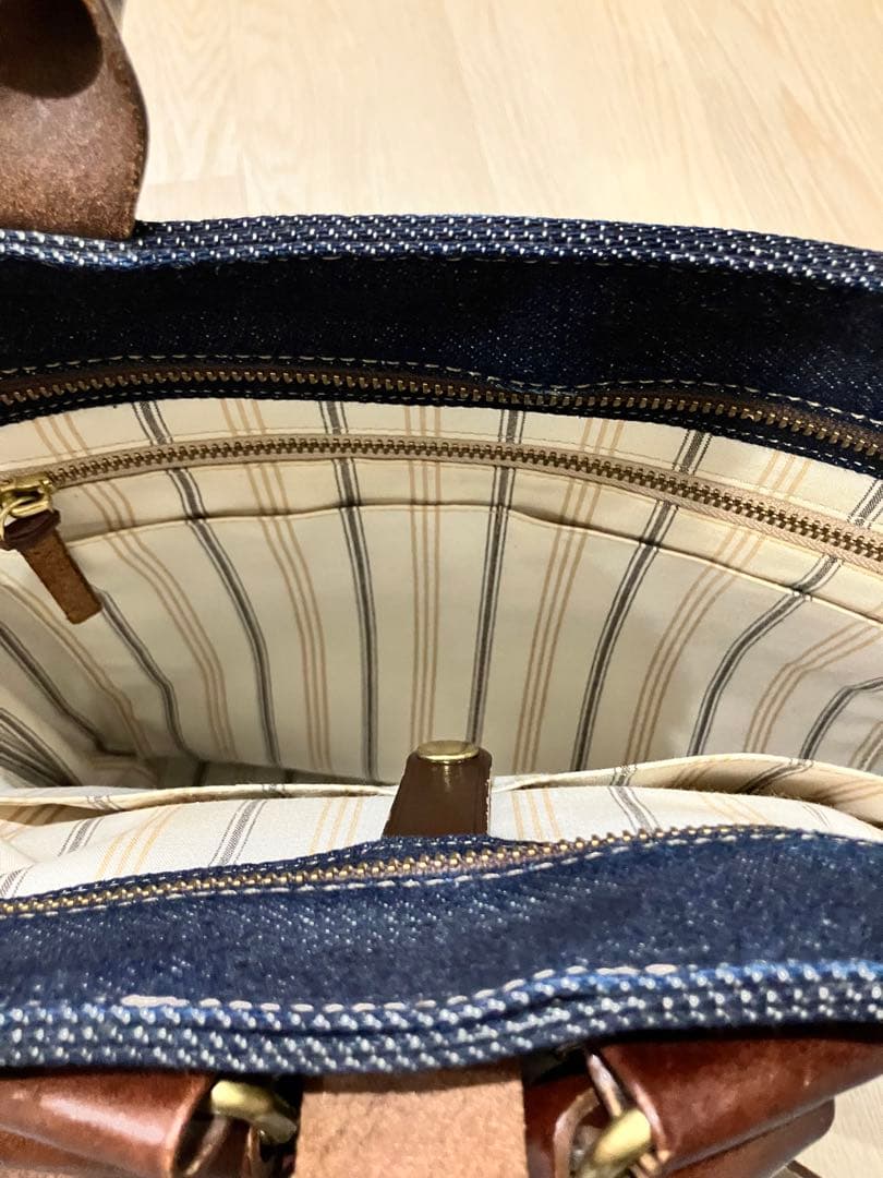 ビアベリー　トートバッグ　ビジネスバッグ　リュックサック　デニム　レザー