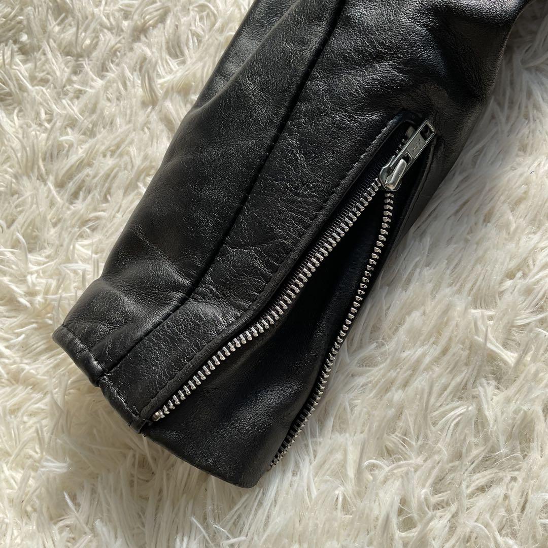 美品✨schott 641 レザージャケット　シングルライダース　本革　36 黒