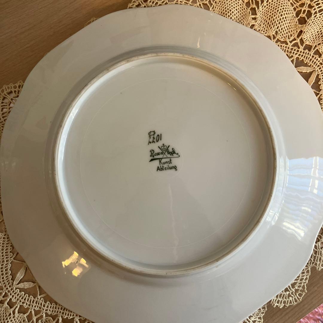 ドイツローゼンタール　ユーゲントシュティール　風景画プレート