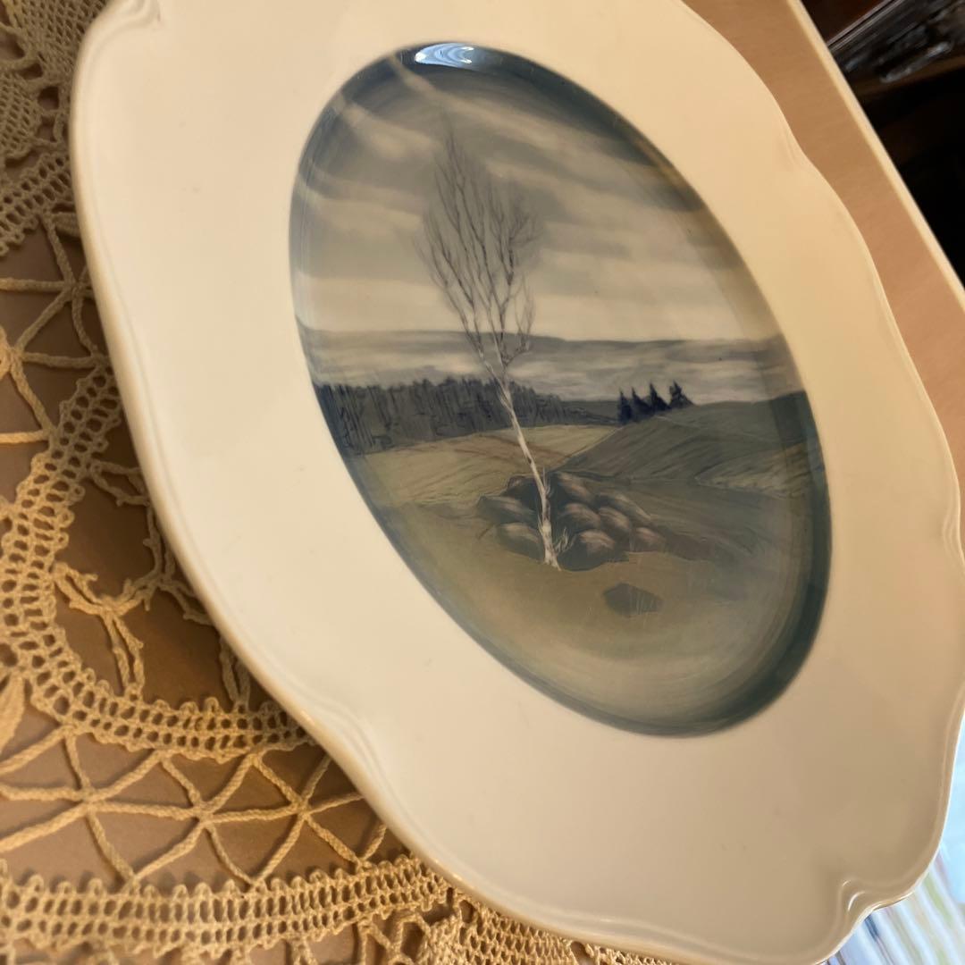 ドイツローゼンタール　ユーゲントシュティール　風景画プレート