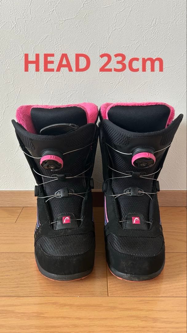 スノーボードブーツ ブラック/ピンク 23 head