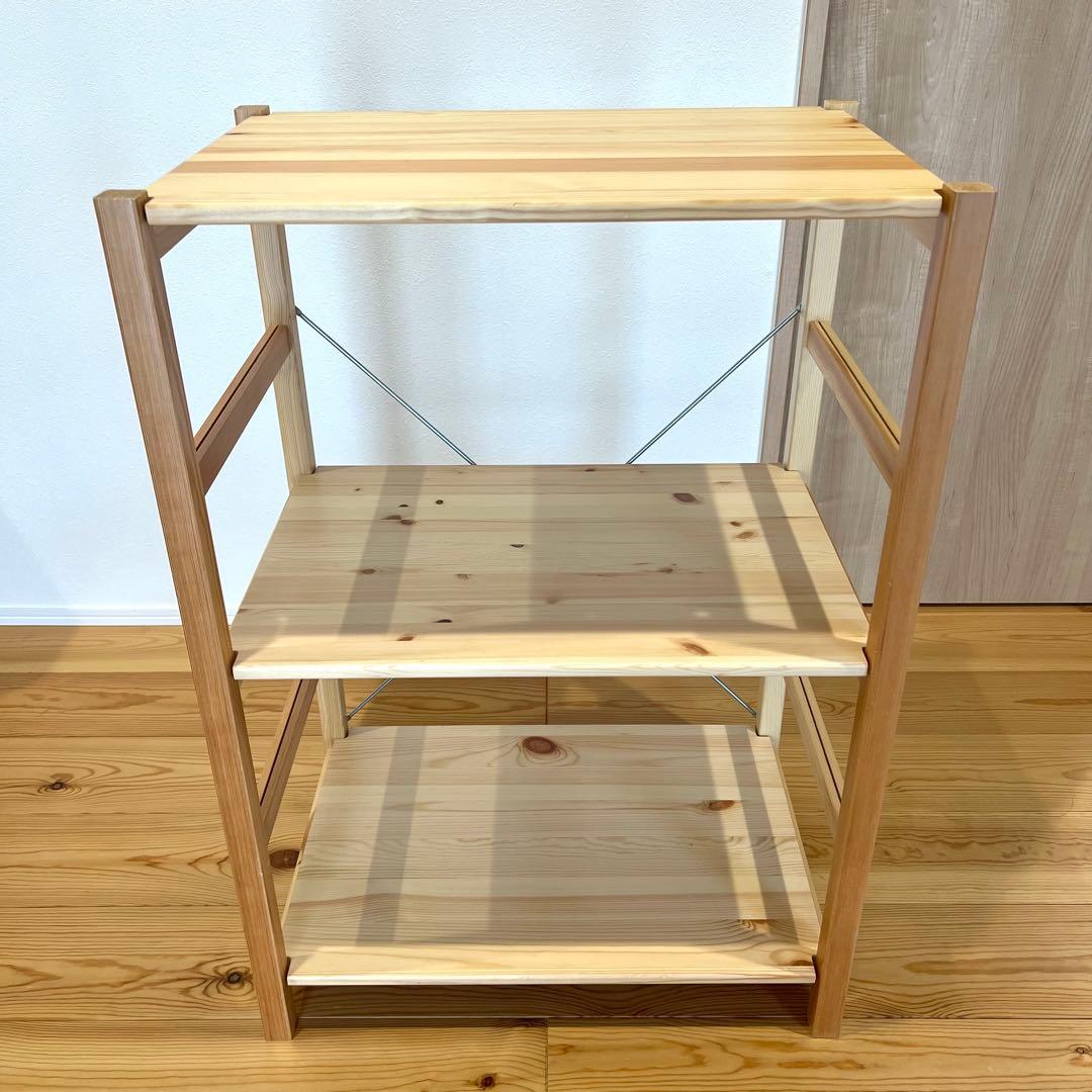 無印良品　パイン材ユニットシェルフ・５８ｃｍ幅・小