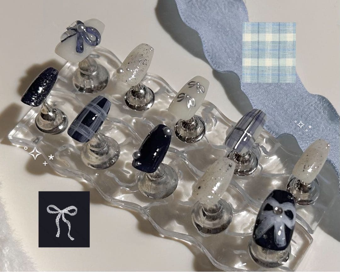 【いこ 】4点おまとめ買いネイルチップ