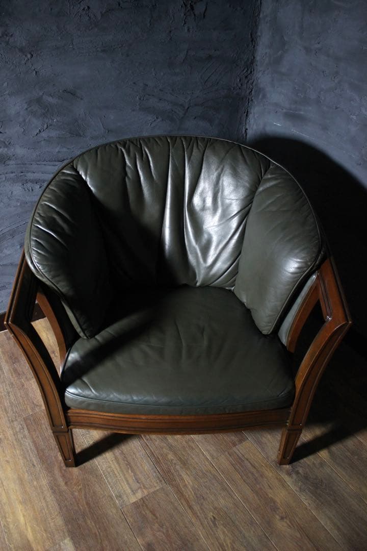 首都圏送無料〜マルニ木工 33万 ロワール 最上級マルニスムース ソファ 深緑2