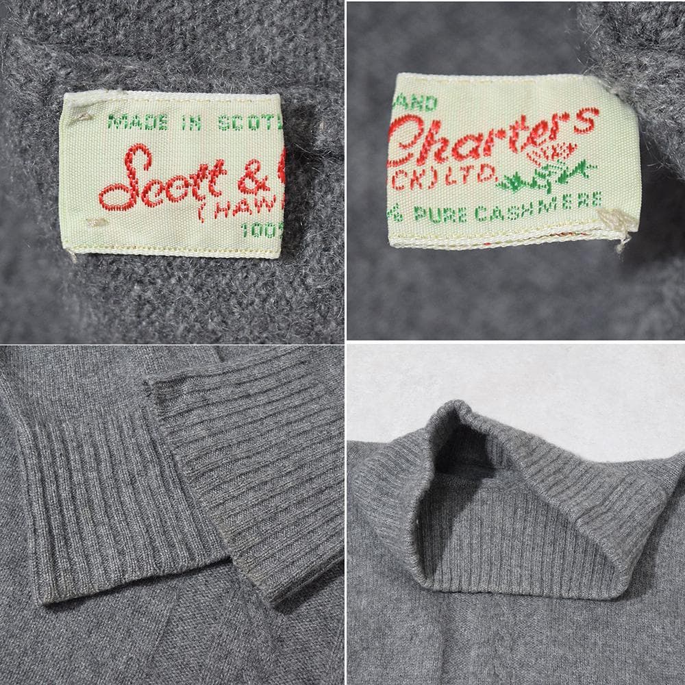 スコットランド製 Scott&Charters カシミヤ ニット COMOLI