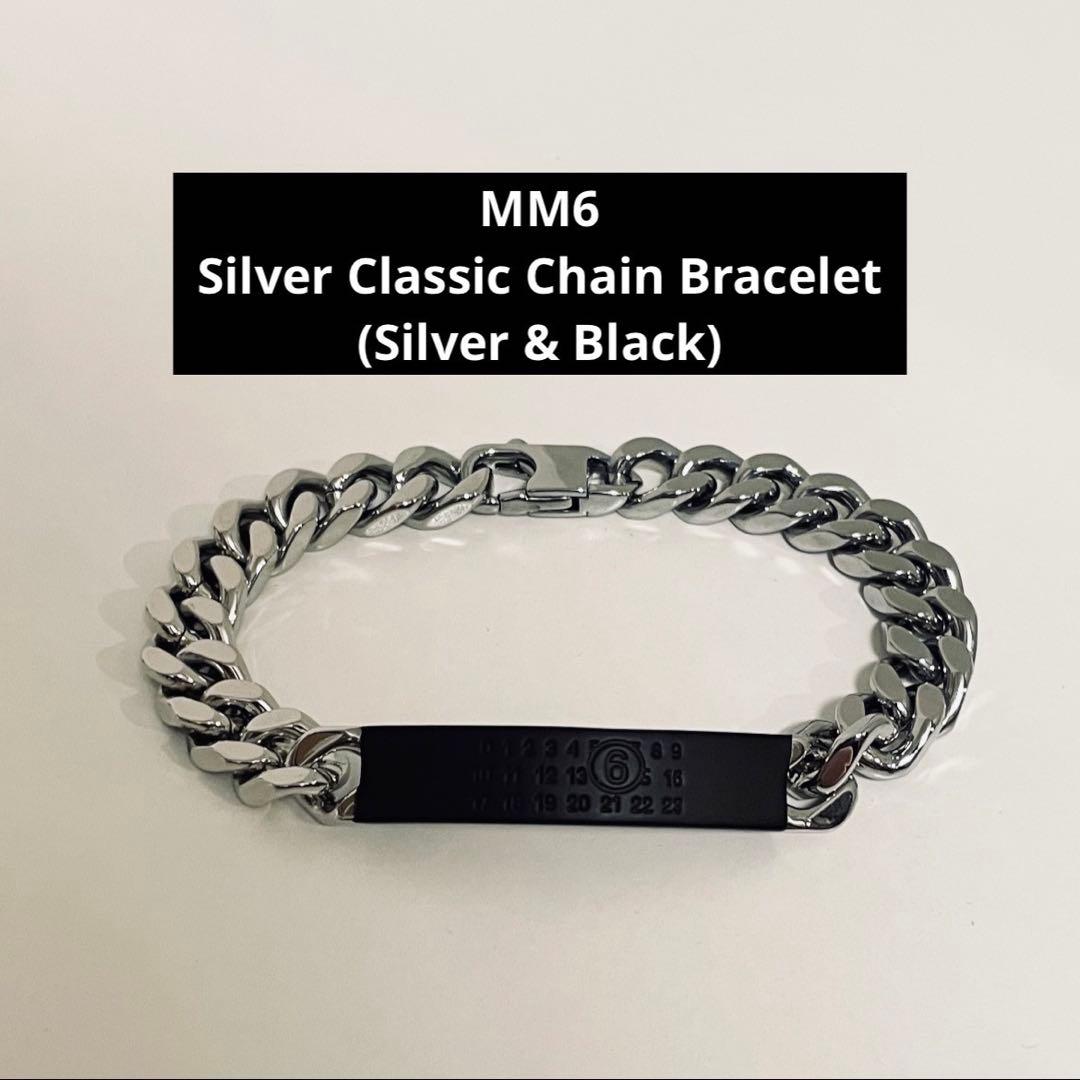 D*i様 MM6 Silver Chain Bracelet (Silver&B