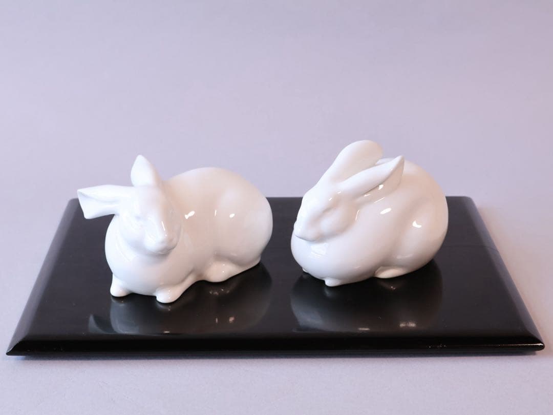 大倉陶園 沼田一雅 双兎 Hand Decorated