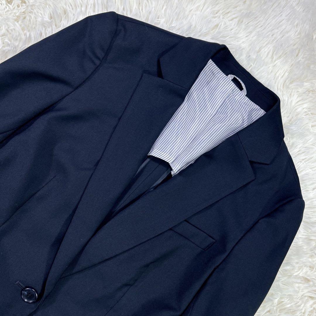 【大きいサイズ】ザスーツカンパニー パンツスーツ ネイビー 42 LL 無地