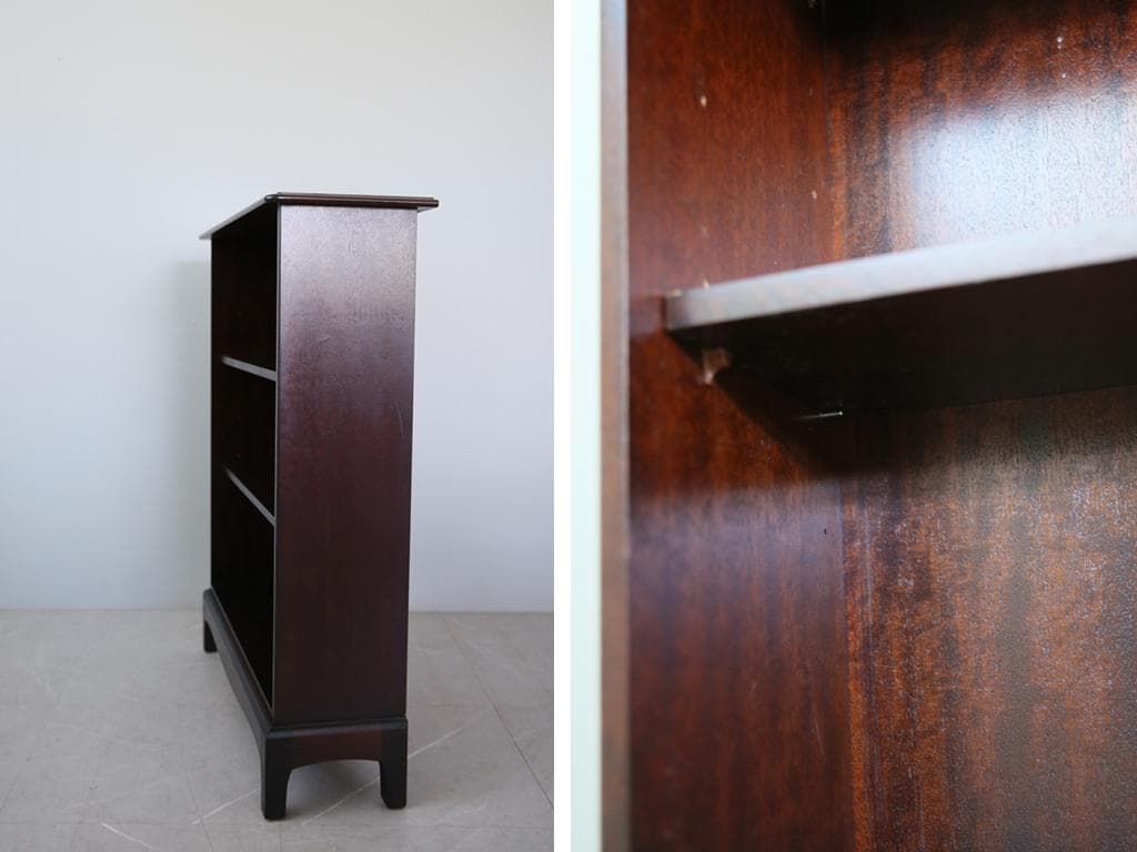 英国アンティークStag製ブックシェルフ/本棚/食器棚/飾り棚ラック89-252