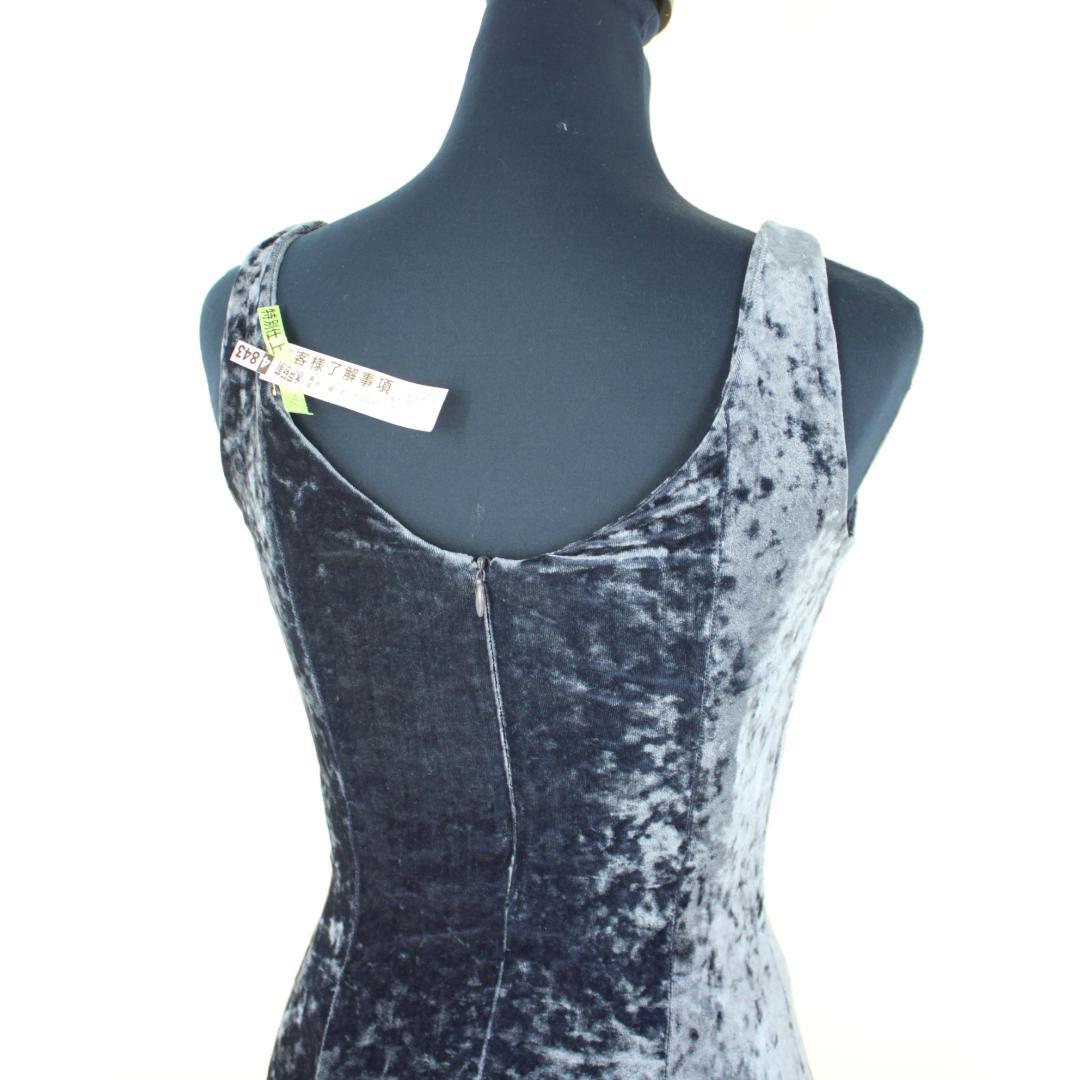 【フラダンス用衣装 美品 ベロアドレス】Aloha kids XS ノースリーブ