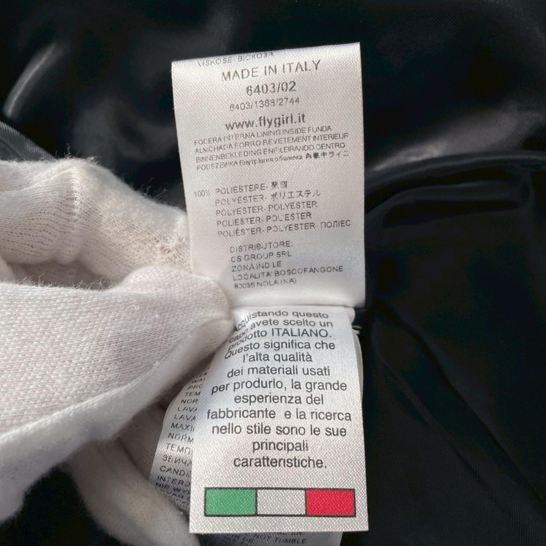 【極美品／大きいサイズ】FLYGIRL　金ボタン チェスターコート イタリア製