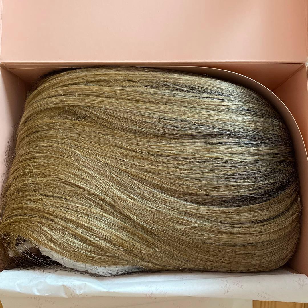 pink age ピンクエイジ 手植えウィッグ アイボリーゴールド