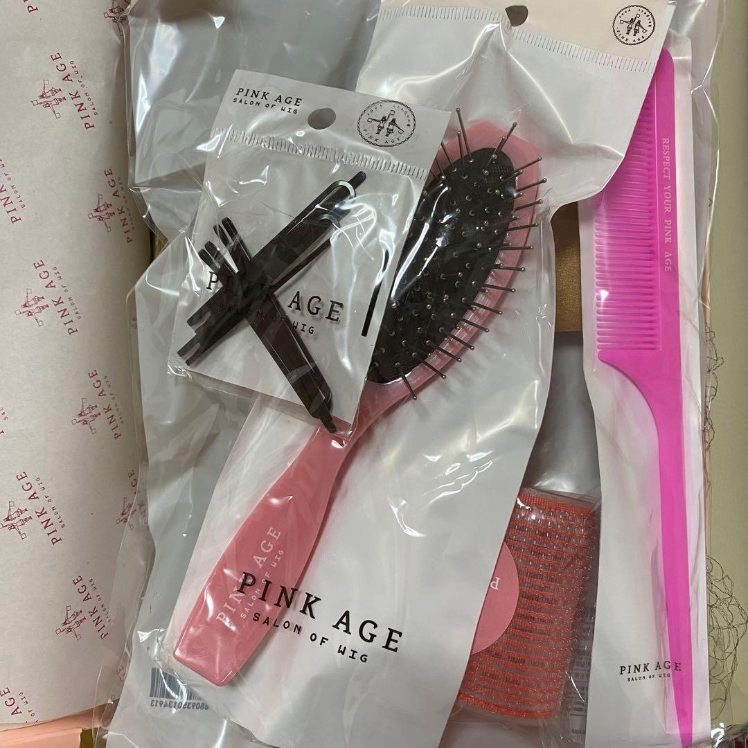 pink age ピンクエイジ 手植えウィッグ アイボリーゴールド