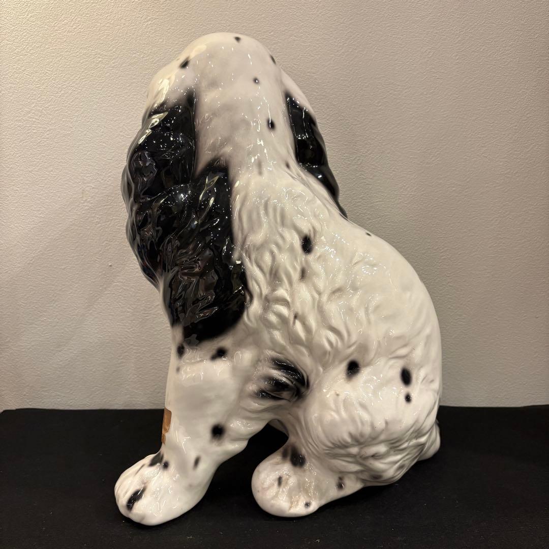 コッカースパニエル 置物 犬 陶器 クラシック イタリア インテリア オブジェ