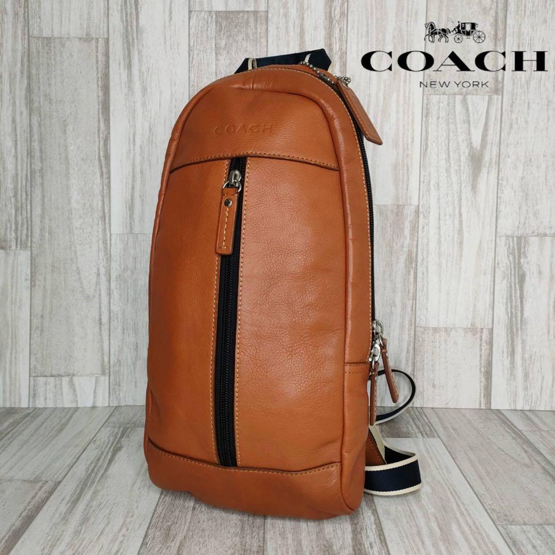 50 COACH コーチ　レザー　ボディーバッグ