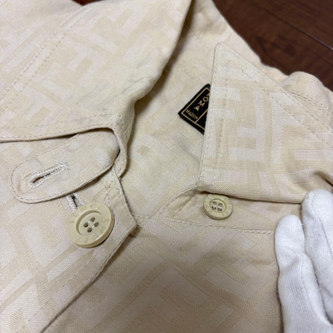 FENDI フェンディ ズッカ スプリングコート　薄手