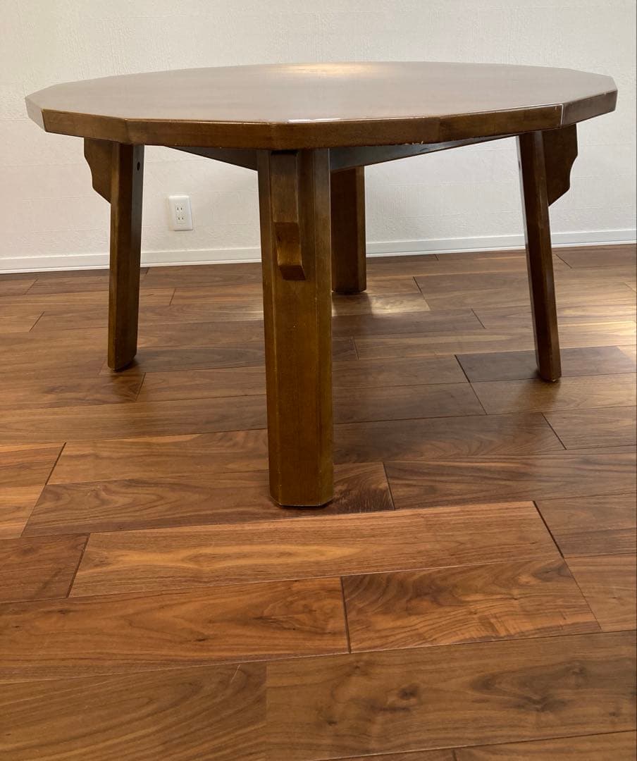 【希少家具】　アンティーク　ダイニングテーブル　16角形