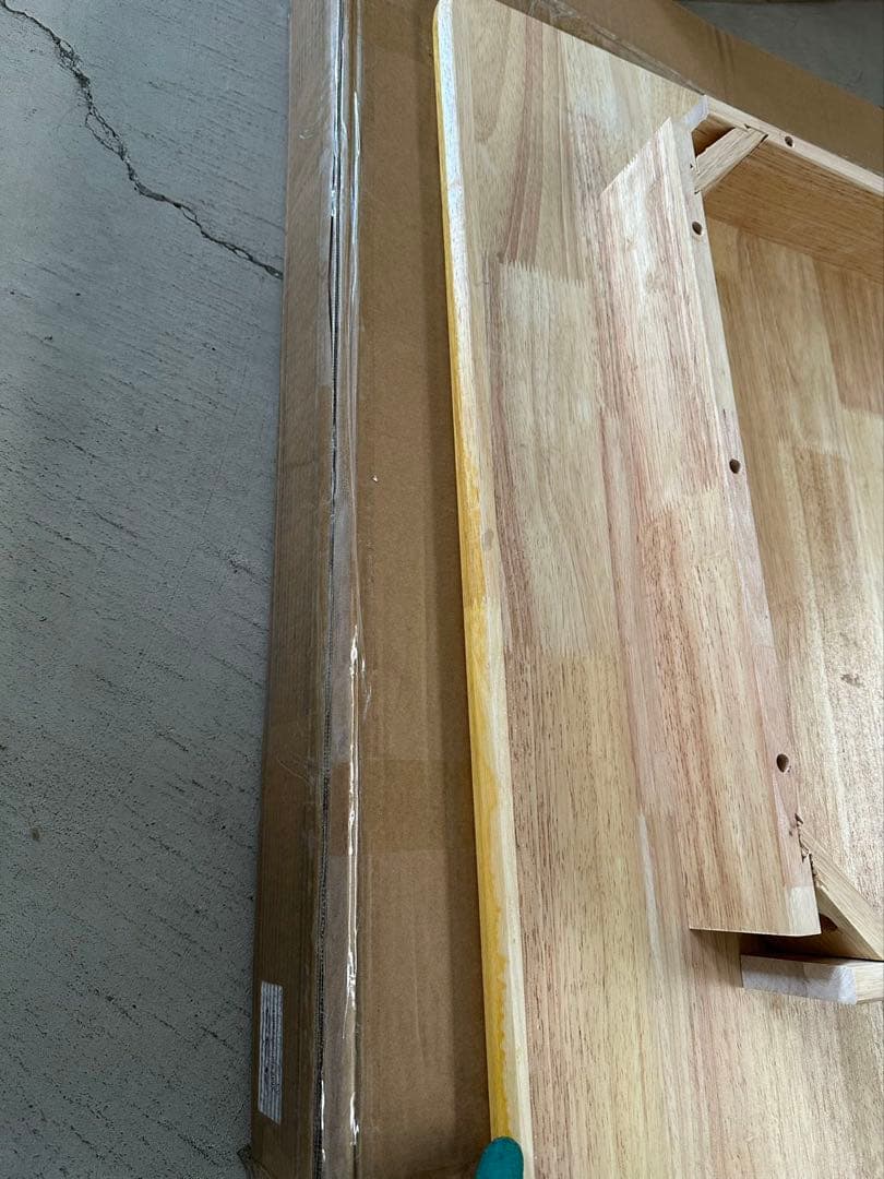 L036ダイニングテーブル オック無垢 ラバーウッド 木製 カフェテーブル