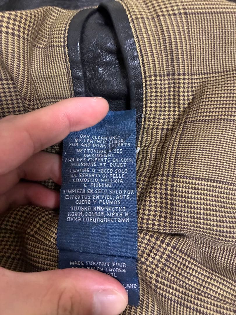 ラルフローレン　ラムレザージャケット