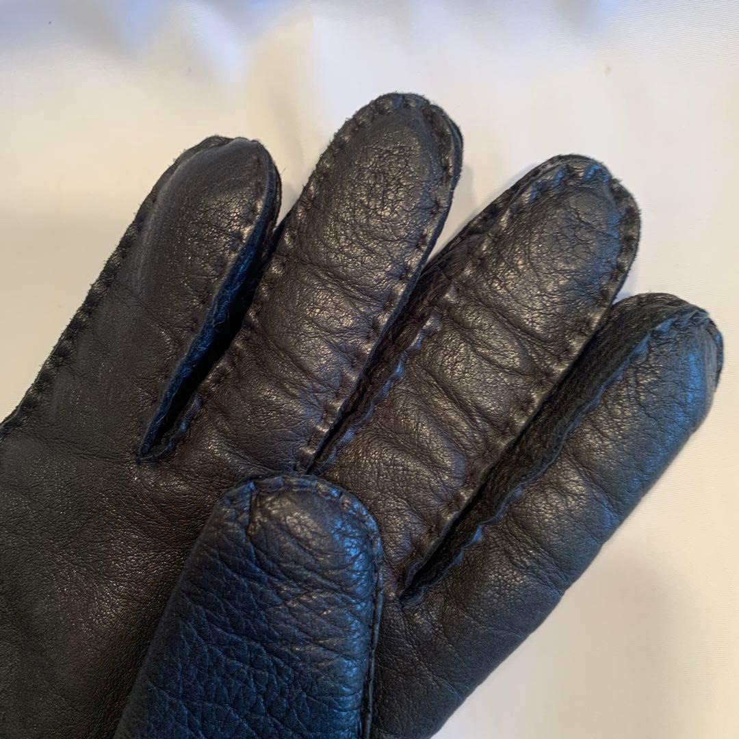 DENTS 黒 レザー 手袋 サイズ8