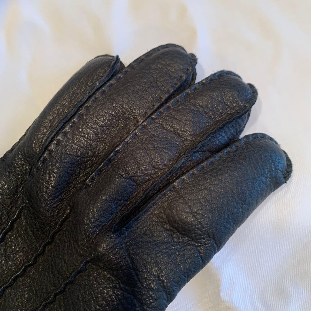 DENTS 黒 レザー 手袋 サイズ8