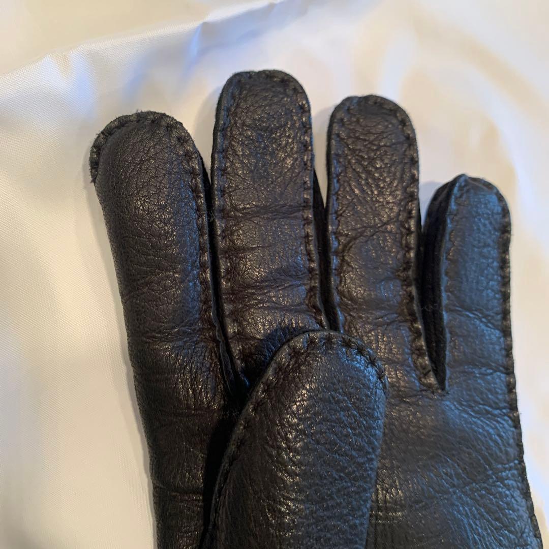 DENTS 黒 レザー 手袋 サイズ8