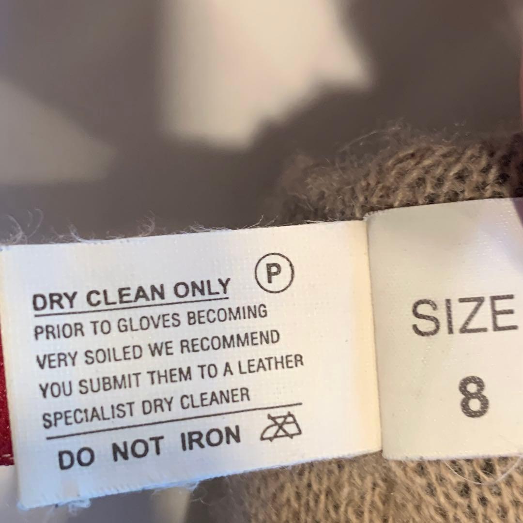 DENTS 黒 レザー 手袋 サイズ8