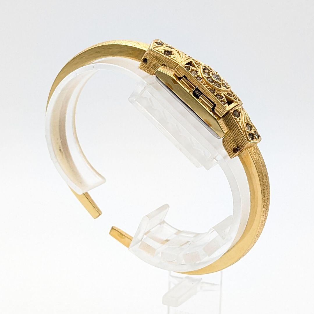 【稼働/希少】 chandler クォーツ腕時計 バングルウォッチ レディース