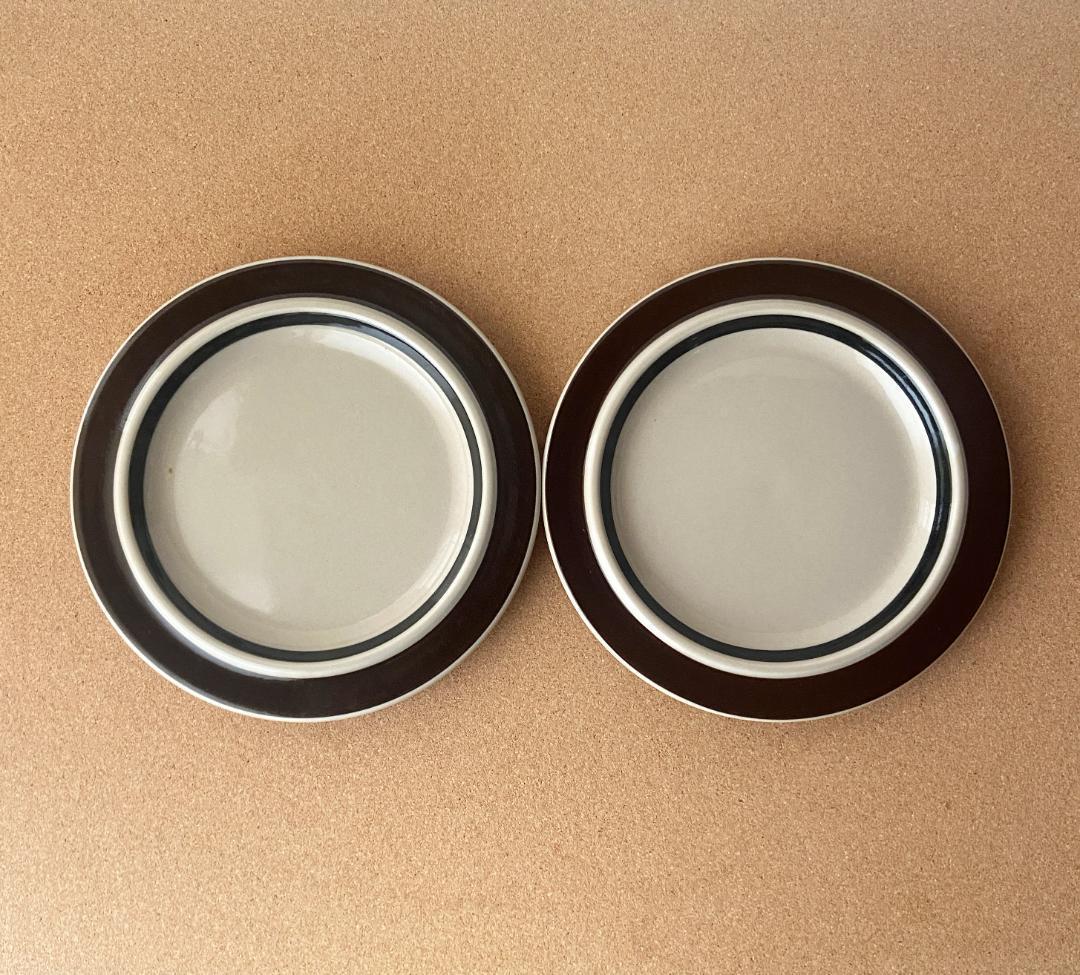 ARABIA Ruija ルイヤ Φ20 ヴィンテージ プレート 2枚 AB