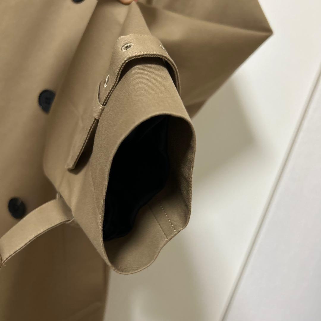 ハイクベージュ レギュラーフィットトレンチコート 1