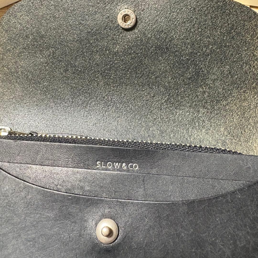 SLOW&CO 二つ折り財布　ブラック