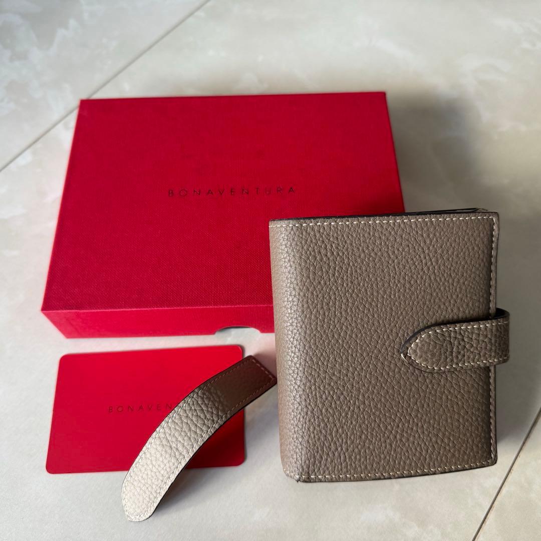 BONAVENTURA 二つ折り財布 ボナベンチュラ　エトープ シュリンクレザー